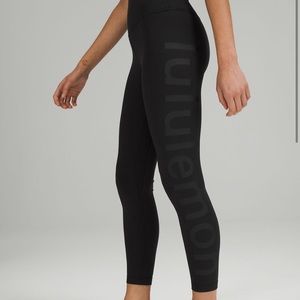 Black Logo Lululemon Align. NWT size 8